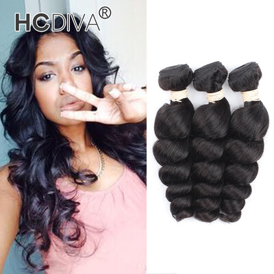 HCDIVA Hair Products Brazilian Virgin Human Hair Loose Wave Brazilian Hair Bundle 3Pcs A Lot Loose Wave Hair Weaves For Sale
HCDIVA Hair Products Brazilian Virgin Human Hair Loose Wave Brazilian Hair Bundle 3Pcs A Lot Loose Wave Hair Weaves For Sale
