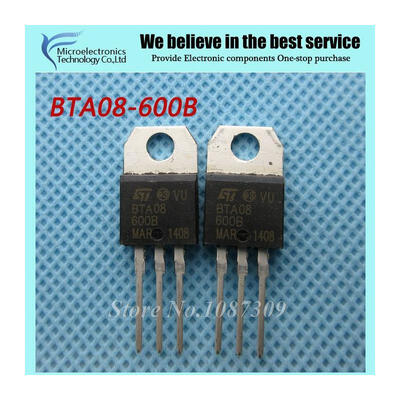 10pcs free shipping BTA08-600B BTA08-600 BTA08 Triacs 80 Amp 600 Volt TO-220 thyristor new original
10pcs free shipping BTA08-600B BTA08-600 BTA08 Triacs 80 Amp 600 Volt TO-220 thyristor new original