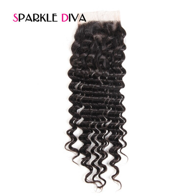 Brazilian Deep Wave Lace Closure With Baby Hair 100% Remy Human Hair Natural Color Free Part Closure 10-18
Brazilian Deep Wave Lace Closure With Baby Hair 100% Remy Human Hair Natural Color Free Part Closure 10-18