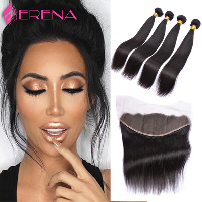 Ali Grace Hair Brazilian Straight Virgin Hair With Closure 4 Bundles Human Hair Straight With 7A Ear To Ear Lace Frontal Closure
Ali Grace Hair Brazilian Straight Virgin Hair With Closure 4 Bundles Human Hair Straight With 7A Ear To Ear Lace Frontal Closure