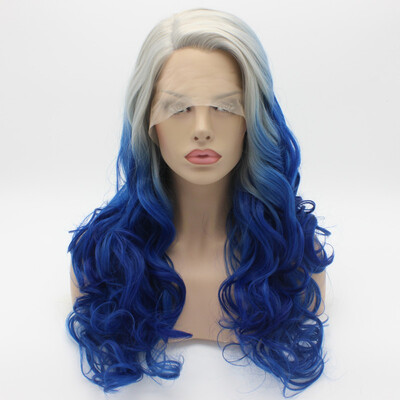 Iwona Hair Wavy Long Grey Root Blue Ombre Wig Half Hand Tied Heat Resistant Synthetic Lace Front Wig
Iwona Hair Wavy Long Grey Root Blue Ombre Wig Half Hand Tied Heat Resistant Synthetic Lace Front Wig