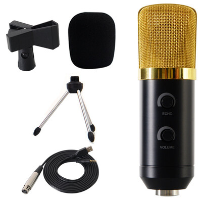 Double promise Z08 upgrade version of professional condenser reverb wired microphone network K song computer / speaker / loudspeaker microphone black (with triangular microphone microphone sets)
Double promise Z08 upgrade version of professional condenser reverb wired microphone network K song computer / speaker / loudspeaker microphone black (with triangular microphone microphone sets)