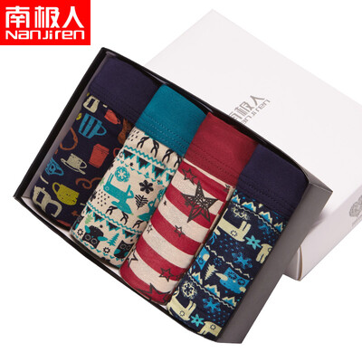 Antarctic mens underwear in the waist u convex short legs elastic cotton fashion printing flat underwear 4 gift box mixed col
Antarctic mens underwear in the waist u convex short legs elastic cotton fashion printing flat underwear 4 gift box mixed col