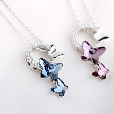 Yin Man Swarovski element with crystal necklace female Korean clavicle chain butterfly pendant butterflies dream
Yin Man Swarovski element with crystal necklace female Korean clavicle chain butterfly pendant butterflies dream