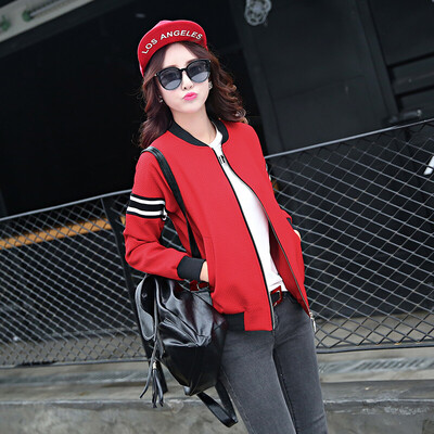 Markentsee 2017 new women's autumn sweet fashion simple Korean zipper long-sleeved cardigan Slim solid stripe short jacket yzSSSK183 sleeves stripes red
Markentsee 2017 new women's autumn sweet fashion simple Korean zipper long-sleeved cardigan Slim solid stripe short jacket yzSSSK183 sleeves stripes red