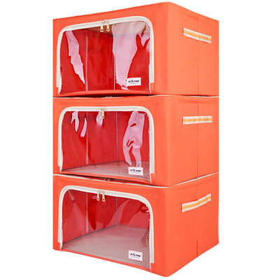 Baicao bicoy Oxford cloth clothes storage box clothing storage box storage box large 56L 3 pieces of orange
Baicao bicoy Oxford cloth clothes storage box clothing storage box storage box large 56L 3 pieces of orange