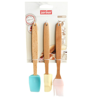 Germany Fakman fackelmann baking tools wooden handle children with silicone scissors silicone brush stirring scraper mixer three-piece set 5236481
Germany Fakman fackelmann baking tools wooden handle children with silicone scissors silicone brush stirring scraper mixer three-piece set 5236481