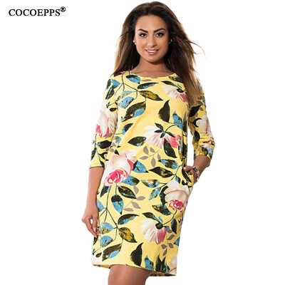 COCOEPPS Floral Print Women Dresses 2017 Big Size O-Neck Mini Dress Summer Plus Size Women Clothing Elegant Dress Vestidos -6XL
COCOEPPS Floral Print Women Dresses 2017 Big Size O-Neck Mini Dress Summer Plus Size Women Clothing Elegant Dress Vestidos -6XL