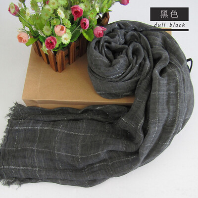 Genuine Orangefox Silver Gingham Scarf
