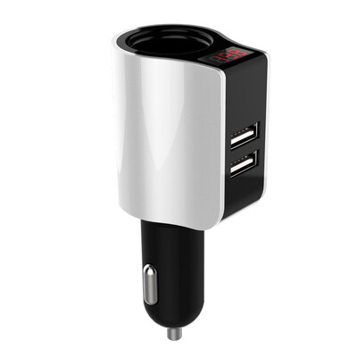 TIEMOTU CZ01 Car Charger Dual USB Car Charger Cigarette Lighter Charging Head
