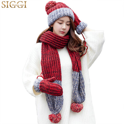 Jingdong Supermarket Siggi CM88218 hat scarf gloves three-piece women winter Korean version of the tide plus velvet thickening warm wool knit suit red hat width 25CM
Jingdong Supermarket Siggi CM88218 hat scarf gloves three-piece women winter Korean version of the tide plus velvet thickening warm wool knit suit red hat width 25CM