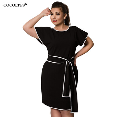 COCOEPPS Patchwork Women Dress Big Size Butterfly Sleeve Sundress 2017 Plus Size Elegant Office Dress With Sashes Blue Vestidos
COCOEPPS Patchwork Women Dress Big Size Butterfly Sleeve Sundress 2017 Plus Size Elegant Office Dress With Sashes Blue Vestidos