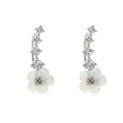 Yoursfs@ Young and Power style earring 18k rose/white gold plated cubic zirconia shell flower shape fashion ear jewelry for girls
Yoursfs@ Young and Power style earring 18k rose/white gold plated cubic zirconia shell flower shape fashion ear jewelry for girls