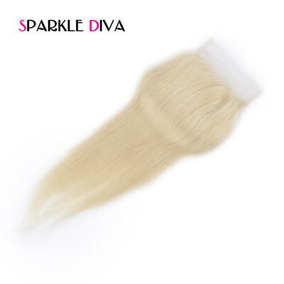 613 Blonde Lace Closure Straight 4x4 Brazilian Non-Remy Human Hair Free Part Bleached Knots With Baby Hair
613 Blonde Lace Closure Straight 4x4 Brazilian Non-Remy Human Hair Free Part Bleached Knots With Baby Hair