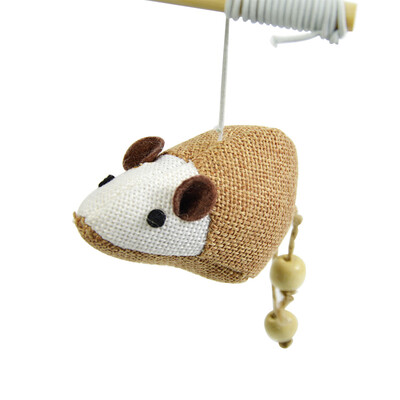 L&H Pet Teasing Toy for Cats Lenen Mouse Pet Supplies