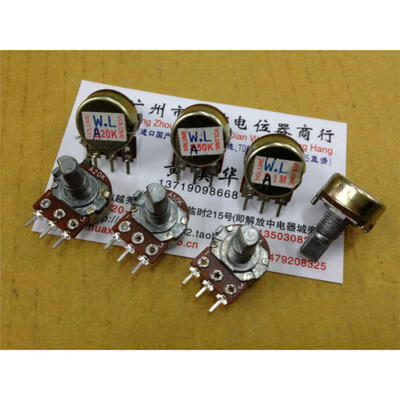 148 single- stepping joint potentiometer with 41 points A20k A50k A1M anti- axis 15MMF
148 single- stepping joint potentiometer with 41 points A20k A50k A1M anti- axis 15MMF