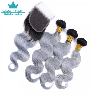 Body Wave With Closure 1B Grey Ombre Human Hair Bundles With Closure Grey Brazilian Human Hair Extensions With Closure
Body Wave With Closure 1B Grey Ombre Human Hair Bundles With Closure Grey Brazilian Human Hair Extensions With Closure