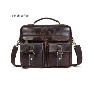 DALFR Genuine Leather Men Shoulder Bags 1618 Inch Cowhide Handbags Casual Style Messenger Bags for Men Crazy Horse Leather
DALFR Genuine Leather Men Shoulder Bags 1618 Inch Cowhide Handbags Casual Style Messenger Bags for Men Crazy Horse Leather