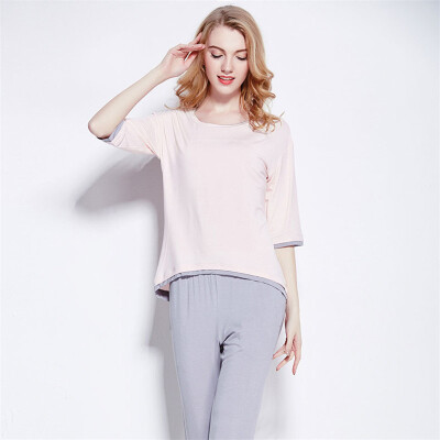 W.YING spring women's modal pajamas set sleepwear lounge three-quarter sleeve outerwear cardigan set
W.YING spring women's modal pajamas set sleepwear lounge three-quarter sleeve outerwear cardigan set