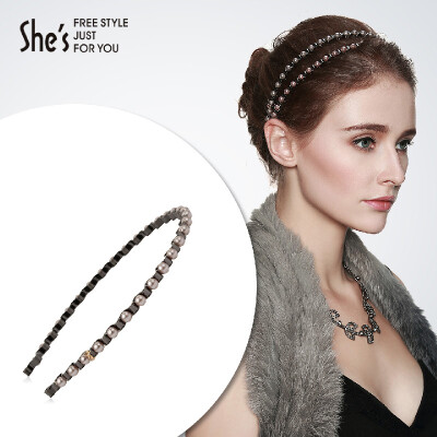 shes Qian Zi headdress jewelry headband hairpin imitation shell pearl wave headband purple
shes Qian Zi headdress jewelry headband hairpin imitation shell pearl wave headband purple