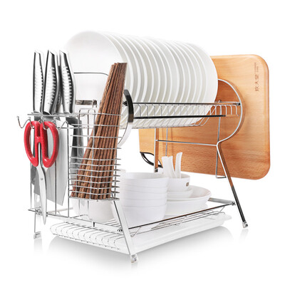 Kitchen big Wong kitchen racks double store shelf stainless steel sink drain rack dry dishes dishes shelf chopsticks tube knife rack hanging board
Kitchen big Wong kitchen racks double store shelf stainless steel sink drain rack dry dishes dishes shelf chopsticks tube knife rack hanging board