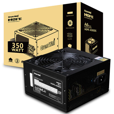 GreatWall rated 350W HOPE-4500DS power supply backplane alignment active PFC 12cm quiet fan wide
GreatWall rated 350W HOPE-4500DS power supply backplane alignment active PFC 12cm quiet fan wide
