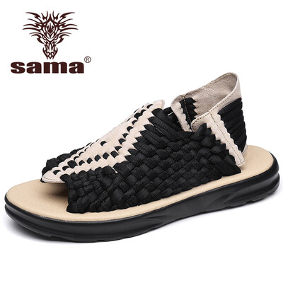 SAMAHigh-end mens leather braided sandals summer outdoor non-slip pu-bottomed sole hollow fashion beach wading sandals
SAMAHigh-end mens leather braided sandals summer outdoor non-slip pu-bottomed sole hollow fashion beach wading sandals