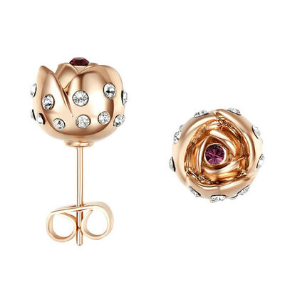 Yoursfs@ Charms Rhinestone Rose Stud Earrings 18k Gold Plated Fashion CZ Jewelry Delicate Crystal Rose Women Stud Earrings for Wom
Yoursfs@ Charms Rhinestone Rose Stud Earrings 18k Gold Plated Fashion CZ Jewelry Delicate Crystal Rose Women Stud Earrings for Wom