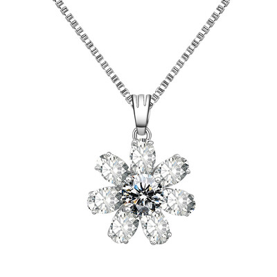 AFFINER 925 silver sparkling flawless series flower necklace female models clavicle chain fashion jewelry female AFP2007
AFFINER 925 silver sparkling flawless series flower necklace female models clavicle chain fashion jewelry female AFP2007
