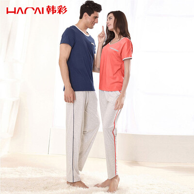 Han Cai HACAI pajamas women short sleeve 2017 modal solid color round neck home clothing set orange powder 175100
Han Cai HACAI pajamas women short sleeve 2017 modal solid color round neck home clothing set orange powder 175100