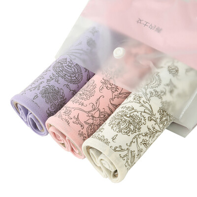 Red bean ladies underwear 3 soft cotton printed waist sexy lace briefs combination two 17090
Red bean ladies underwear 3 soft cotton printed waist sexy lace briefs combination two 17090