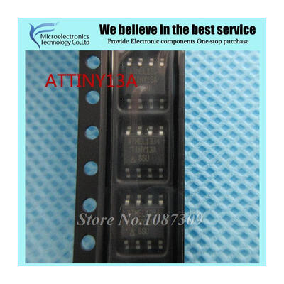 10PCS free shipping ATTINY13A NY13A ATTINY13A-SU SOP-8 8-bit Microcontrollers - MCU 1KB In-system Flash 20MHz 1.8V-5.5V
10PCS free shipping ATTINY13A NY13A ATTINY13A-SU SOP-8 8-bit Microcontrollers - MCU 1KB In-system Flash 20MHz 1.8V-5.5V
