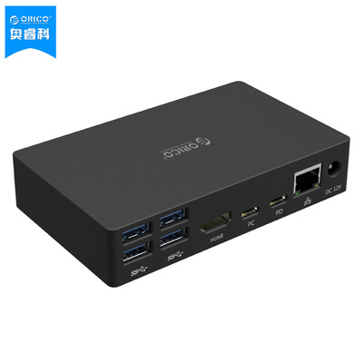 ORICO SDB1 Type-c docking station to high-definition HDMI Gigabit Ethernet USB30 splitter hub USB to RJ45 cable interface black
ORICO SDB1 Type-c docking station to high-definition HDMI Gigabit Ethernet USB30 splitter hub USB to RJ45 cable interface black