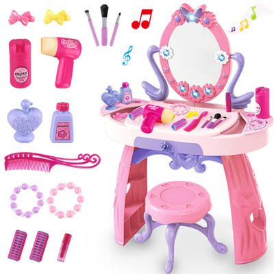 Goujiaoyouju children play house Princess Dresser girl baby make-up props tables&chairs 3-5 birthday gift pink dresser 
Goujiaoyouju children play house Princess Dresser girl baby make-up props tables&chairs 3-5 birthday gift pink dresser