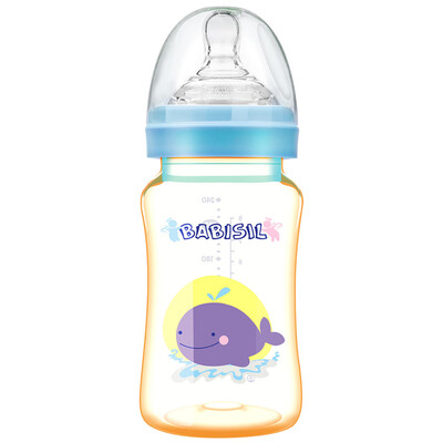 Bayer Xin BABISIL PPSU light&resistant to wide-caliber newborn bottle 240ml blue newborn drinking cup BS5109
Bayer Xin BABISIL PPSU light&resistant to wide-caliber newborn bottle 240ml blue newborn drinking cup BS5109