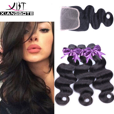3 Bundles With Closure Human Hair Peruvian Virgin Hair Body Wave With Closure 7A Unprocessed Virgin Hair Human Hair With Closure
3 Bundles With Closure Human Hair Peruvian Virgin Hair Body Wave With Closure 7A Unprocessed Virgin Hair Human Hair With Closure