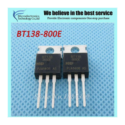 10pcs free shipping BT138-800E BT138 BT138-800 800V 12A Triacs RAIL TRIAC TO-220 new original
10pcs free shipping BT138-800E BT138 BT138-800 800V 12A Triacs RAIL TRIAC TO-220 new original