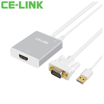 CE-LINK 2710 HDMI to VGA cable converter HD video adapter adapter computer box cable TV monitor projector line white
CE-LINK 2710 HDMI to VGA cable converter HD video adapter adapter computer box cable TV monitor projector line white