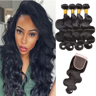 5Pcs Lot Peruvian Virgin Hair Body Wave Lace Closure With 4 Bundles Human Hair Weave 100% Unprocessed Peruvian Virgin Hair Extensi
5Pcs Lot Peruvian Virgin Hair Body Wave Lace Closure With 4 Bundles Human Hair Weave 100% Unprocessed Peruvian Virgin Hair Extensi