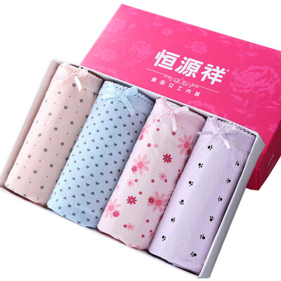 Heng Yuanxiang ladies underwear no trace printed underwear cotton waist floral underwear mixed color 4 installed G0212 XL code
Heng Yuanxiang ladies underwear no trace printed underwear cotton waist floral underwear mixed color 4 installed G0212 XL code