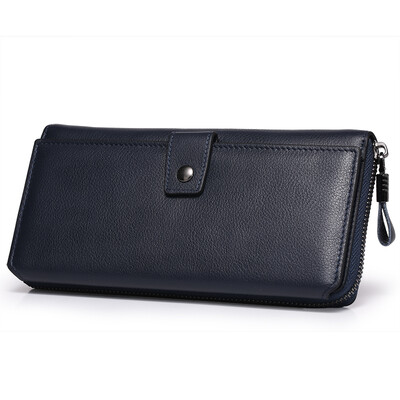 Caroris Men's wallet long paragraph leather multi-card zipper large-capacity clutch bag
Caroris Men's wallet long paragraph leather multi-card zipper large-capacity clutch bag