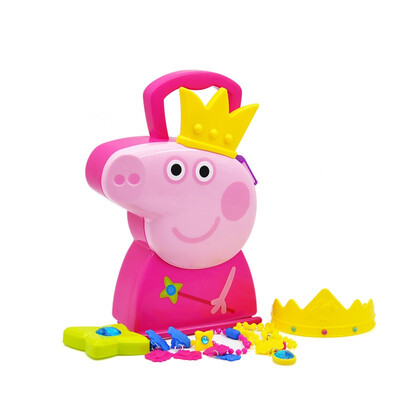 Piglet Peppa Pig children's toys pink pigs little children play house toys portable box series Princess jewelry handbag
Piglet Peppa Pig children's toys pink pigs little children play house toys portable box series Princess jewelry handbag