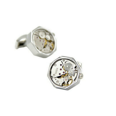 Yoursfs@ Fashion Jewelry Watch Movement Machine Cufflinks Silver and Gold Color Options Superior Gift for Men Free Shipping 
Yoursfs@ Fashion Jewelry Watch Movement Machine Cufflinks Silver and Gold Color Options Superior Gift for Men Free Shipping