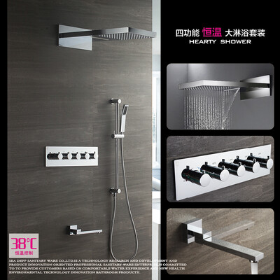 HIDEEP Rainfall Shower Head System Polished Chrome Bath & Shower Faucet Bathroom Luxury Rain Mixer Shower Wall
HIDEEP Rainfall Shower Head System Polished Chrome Bath & Shower Faucet Bathroom Luxury Rain Mixer Shower Wall