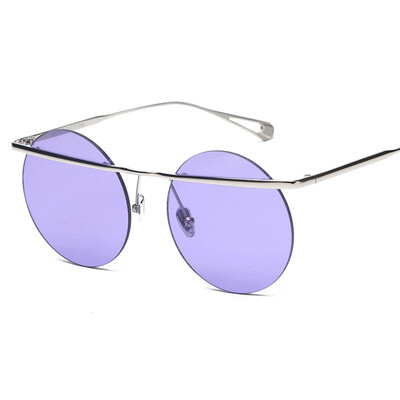 Peekaboo Oversized Round Sunglasses Men Vintage Clear Blue Pink Yellow Steampunk Rimless Sun Glasses Female Male Uv400 Metal Leg G
Peekaboo Oversized Round Sunglasses Men Vintage Clear Blue Pink Yellow Steampunk Rimless Sun Glasses Female Male Uv400 Metal Leg G