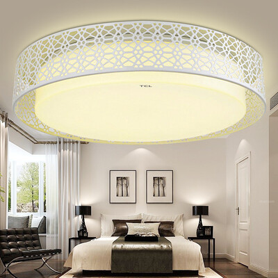 TCL LED ceiling lamp snow hibiscus 72W white light iron living room study bedroom restaurant office lighting lighting square 910 680mm