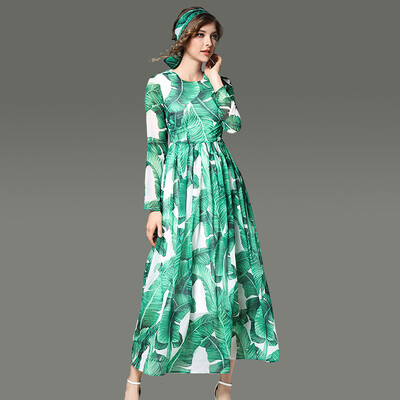 2017 New Fashion Beauty Green Plant leaf Printing Dress Slim A-lineskirt Relaxation Party Office Exercise Womens Long skirt
2017 New Fashion Beauty Green Plant leaf Printing Dress Slim A-lineskirt Relaxation Party Office Exercise Womens Long skirt