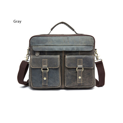 DALFR Genuine Leather Men Shoulder Bags 1618 Inch Cowhide Handbags Casual Style Messenger Bags for Men Crazy Horse Leather
DALFR Genuine Leather Men Shoulder Bags 1618 Inch Cowhide Handbags Casual Style Messenger Bags for Men Crazy Horse Leather