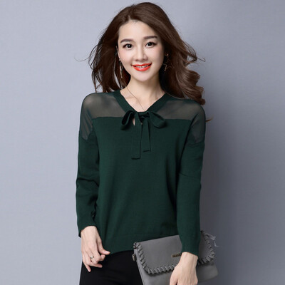 Yutang 2017 autumn temperament long-sleeved sweater women short head primer S63H0329A4JM green uniform
Yutang 2017 autumn temperament long-sleeved sweater women short head primer S63H0329A4JM green uniform