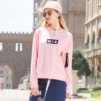 Mark Huafei 2017 autumn short sets of thickening sweater casual pullover shirt female models pink M
Mark Huafei 2017 autumn short sets of thickening sweater casual pullover shirt female models pink M
